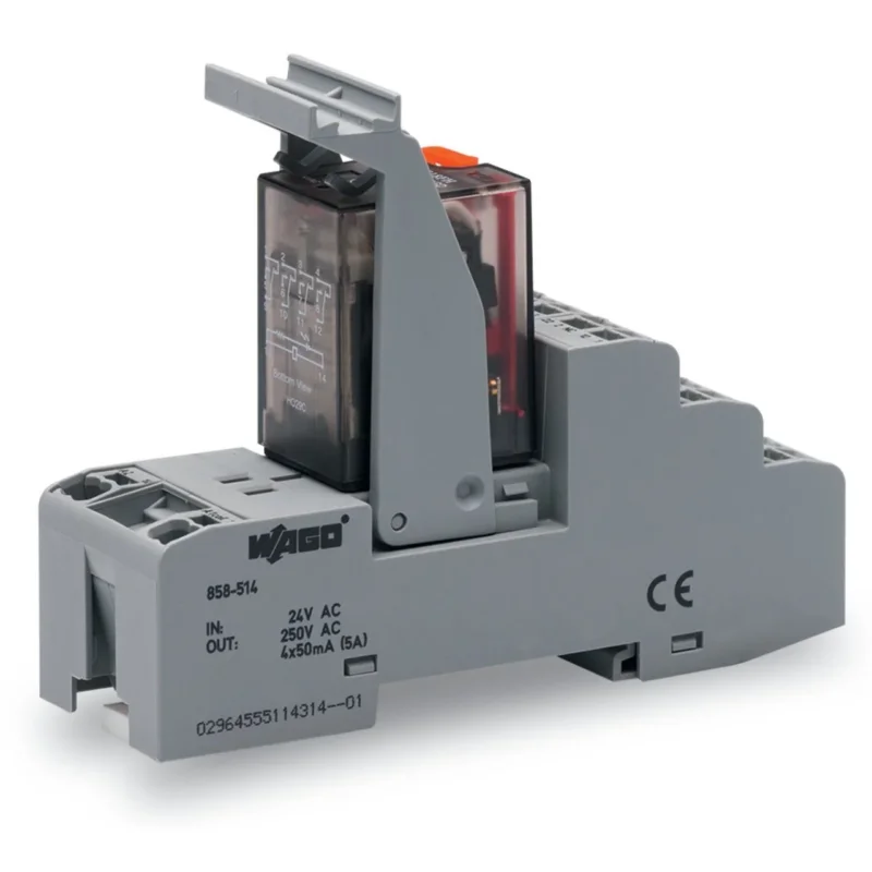 WAGO - Schaltrelais Relaismodul 858-517 AC 115 V,4 Wechsler − 5 Stück