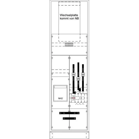 Striebel&John - Zähler-Komplettschrank Mess-und Wandlersch. KS4240 kpl. BH8/FB2