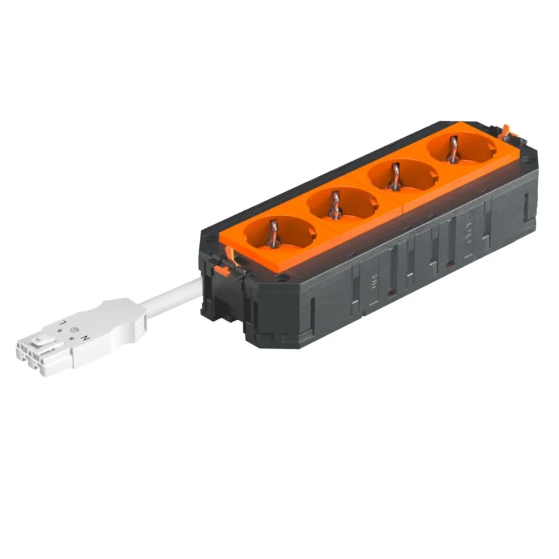 OBO Bettermann - Gerätebecher/Geräteträger für Unterflursystem Universalträger connect UTC4 W OR4 208x76x45