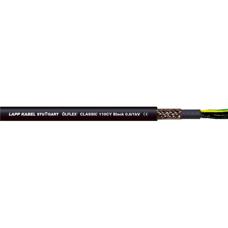 Lapp Kabel&Leitung - Energiekabel >= 1 kV, für ortsveränderlichen Einsatz ÖLFLEX CLASSIC 110 CY BK 1121388/500 0,6/1kV 4G50 − 500 Meter