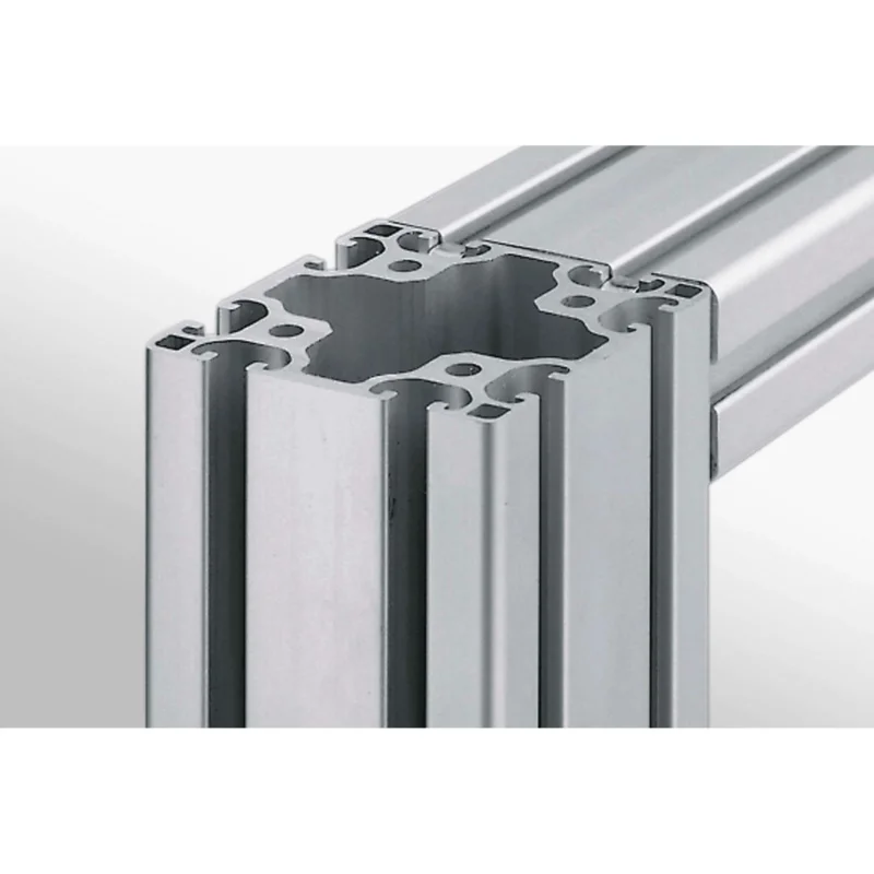 Item - Stiel/Profilschiene Profil 3000mm 0.0.453.02 natur, 80x80
