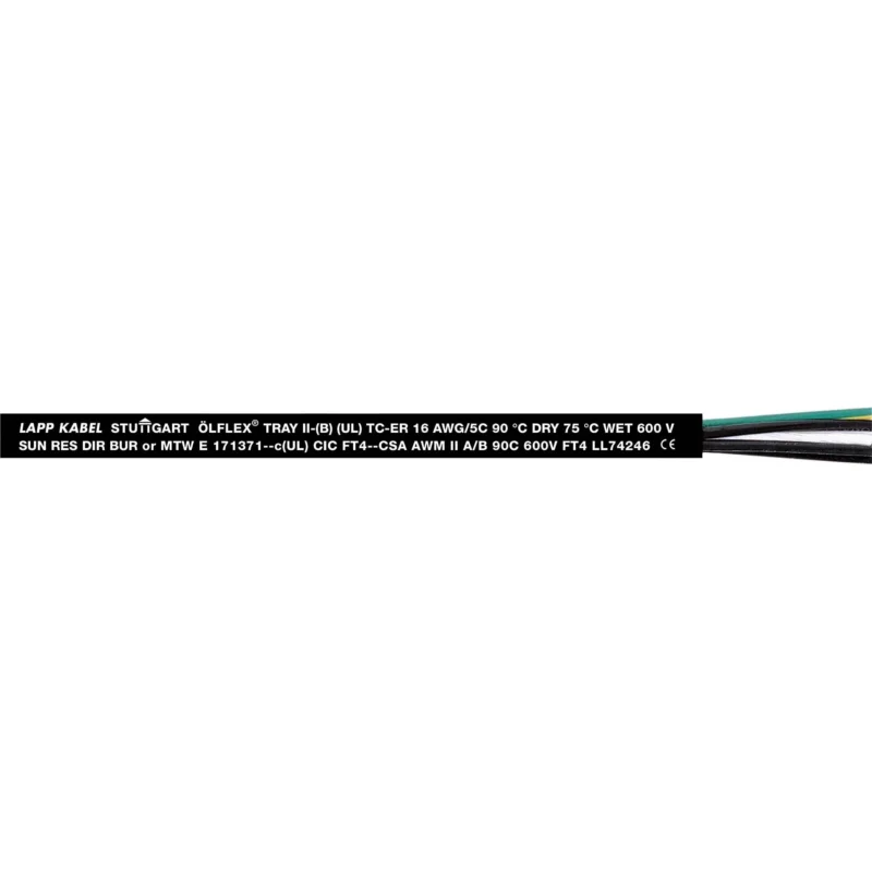 Lapp Kabel&Leitung - Energiekabel < 1 kV, für ortsveränderlichen Einsatz ÖLFLEX TRAY II 18G1 221818