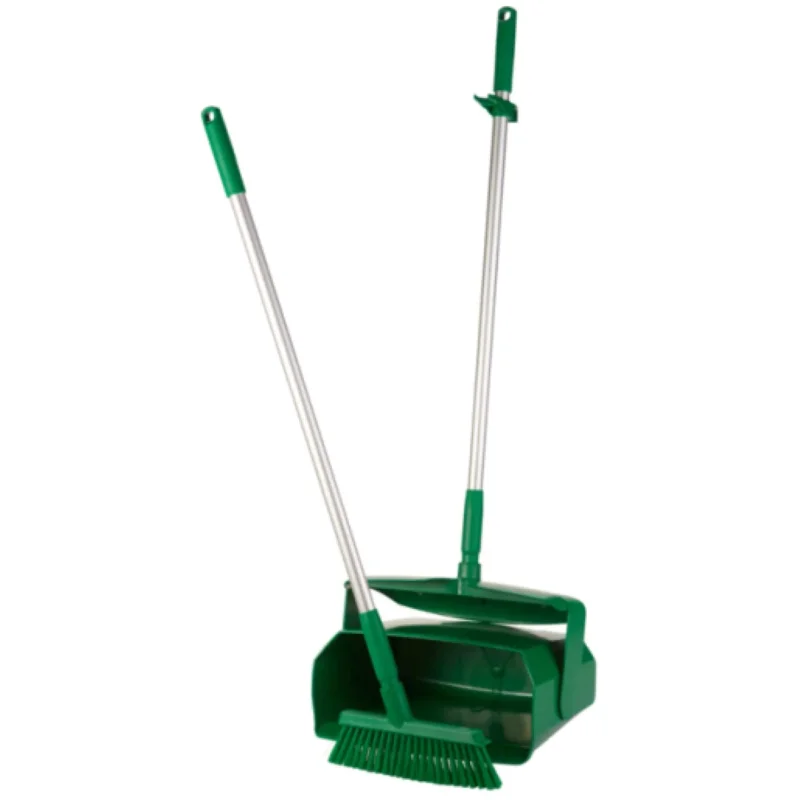 Vikan Kehrschaufel geschlossen 35 cm, Set mit Besen Grün